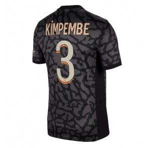 Lacne Muži Futbalové dres Paris Saint-Germain Presnel Kimpembe #3 2023-24 Krátky Rukáv - Tretina